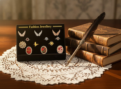 12 Pcs Jewellery Rings Set for Women | Stylish Fashion Rings Bundle
