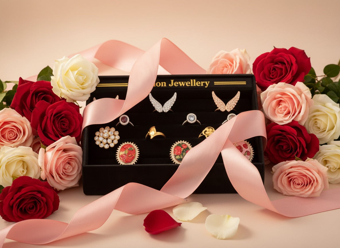 12 Pcs Jewellery Rings Set for Women | Stylish Fashion Rings Bundle