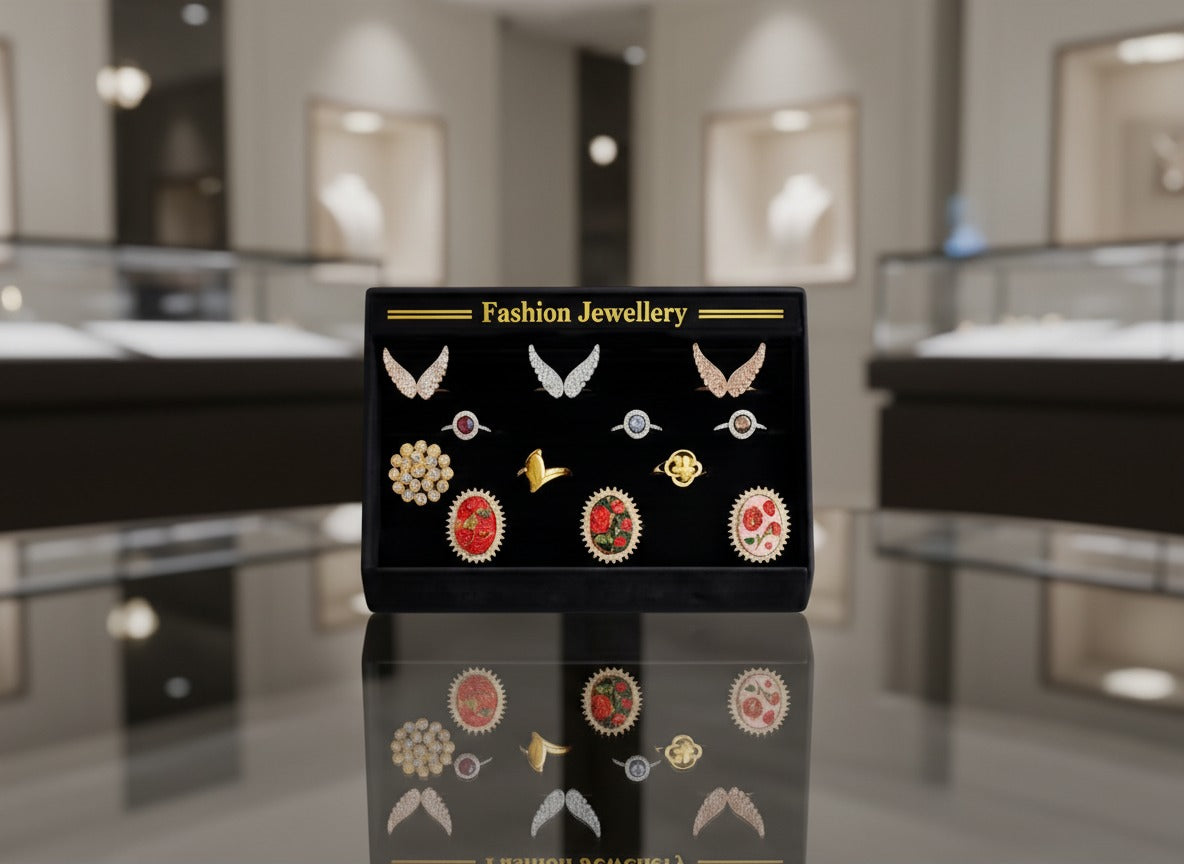 12 Pcs Jewellery Rings Set for Women | Stylish Fashion Rings Bundle